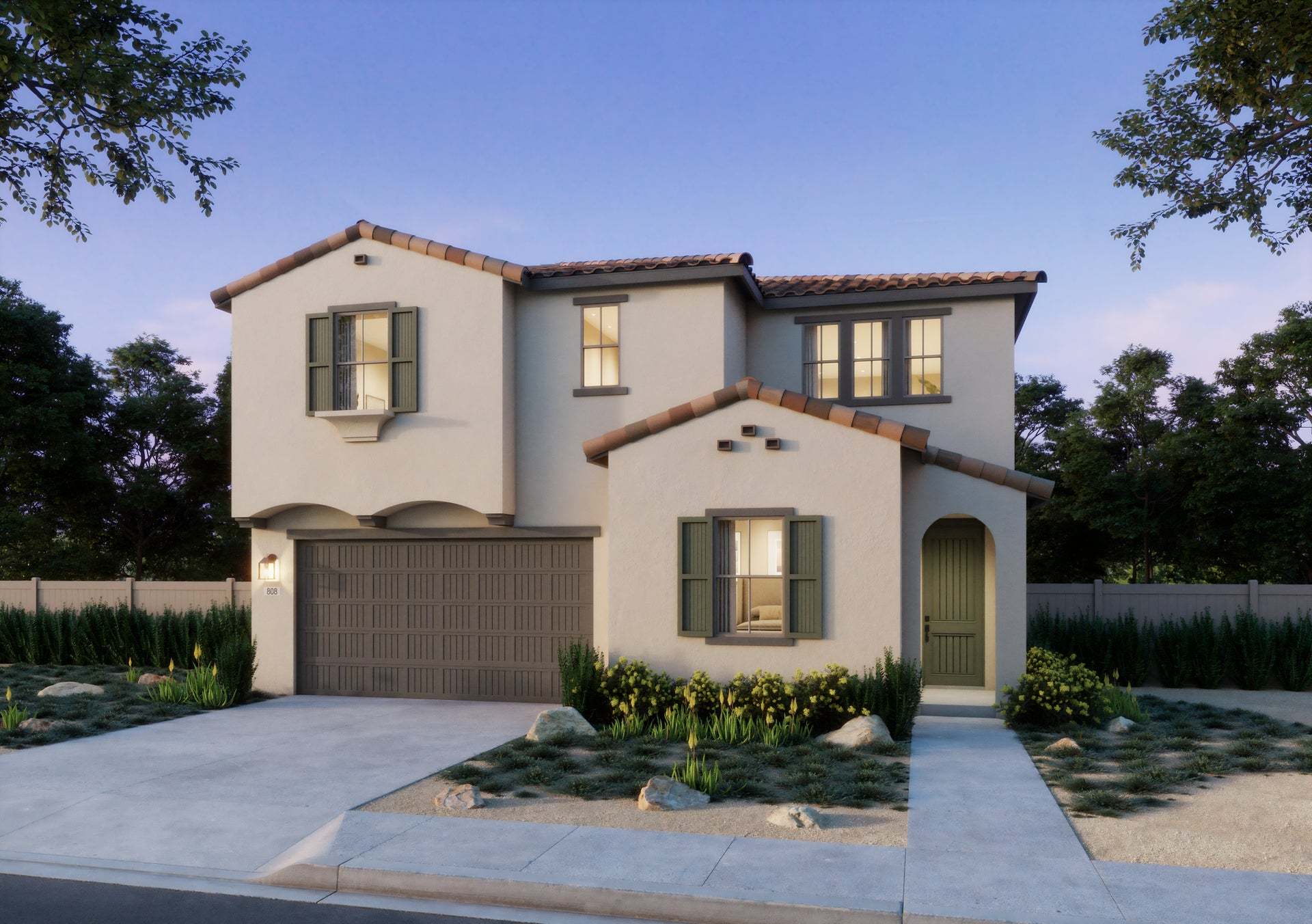 Lyra at Elaris | Plan 2 | Spanish | Exterior Rendering