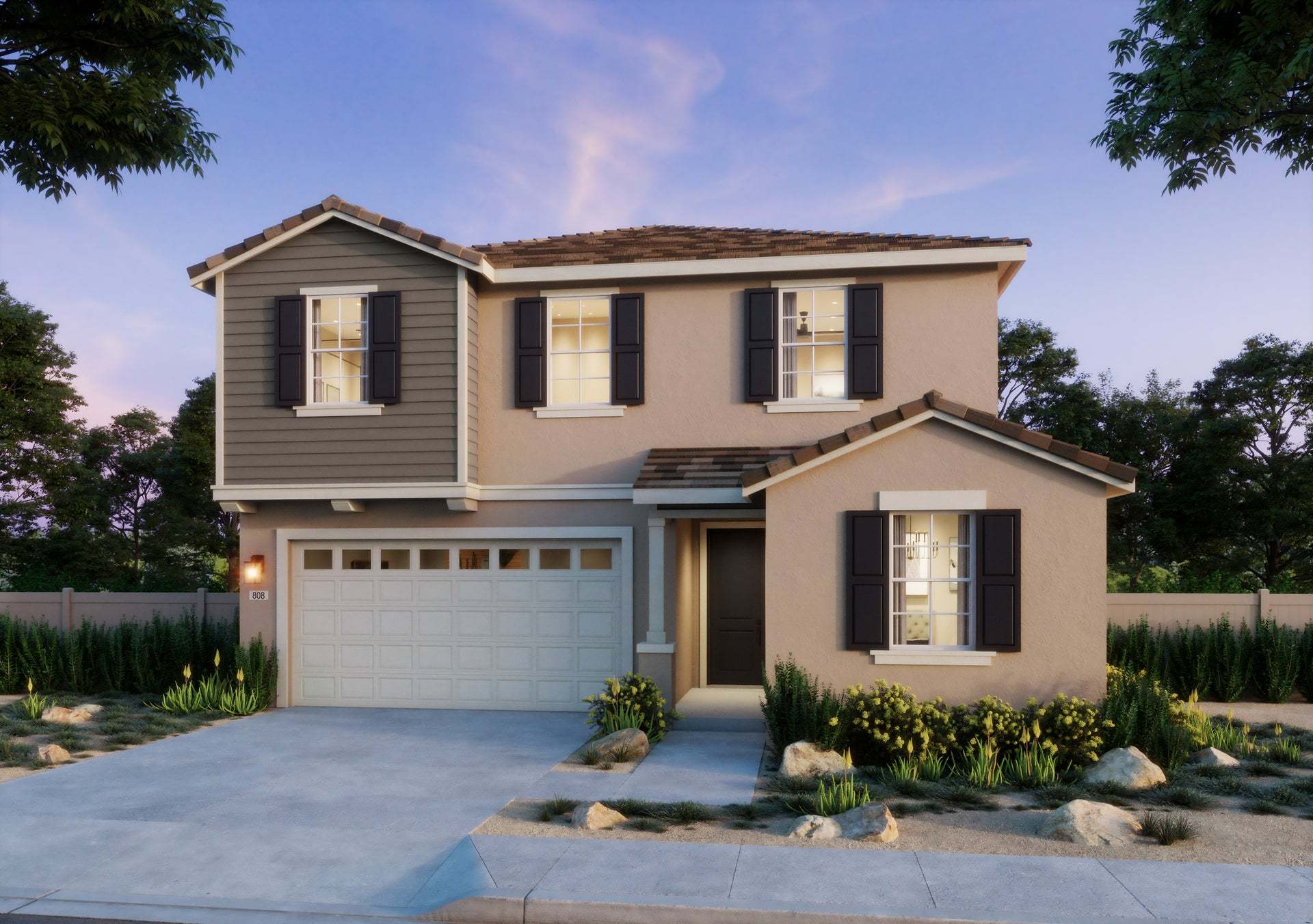 Aria at Elaris | Plan 3 | Traditional | Exterior Rendering