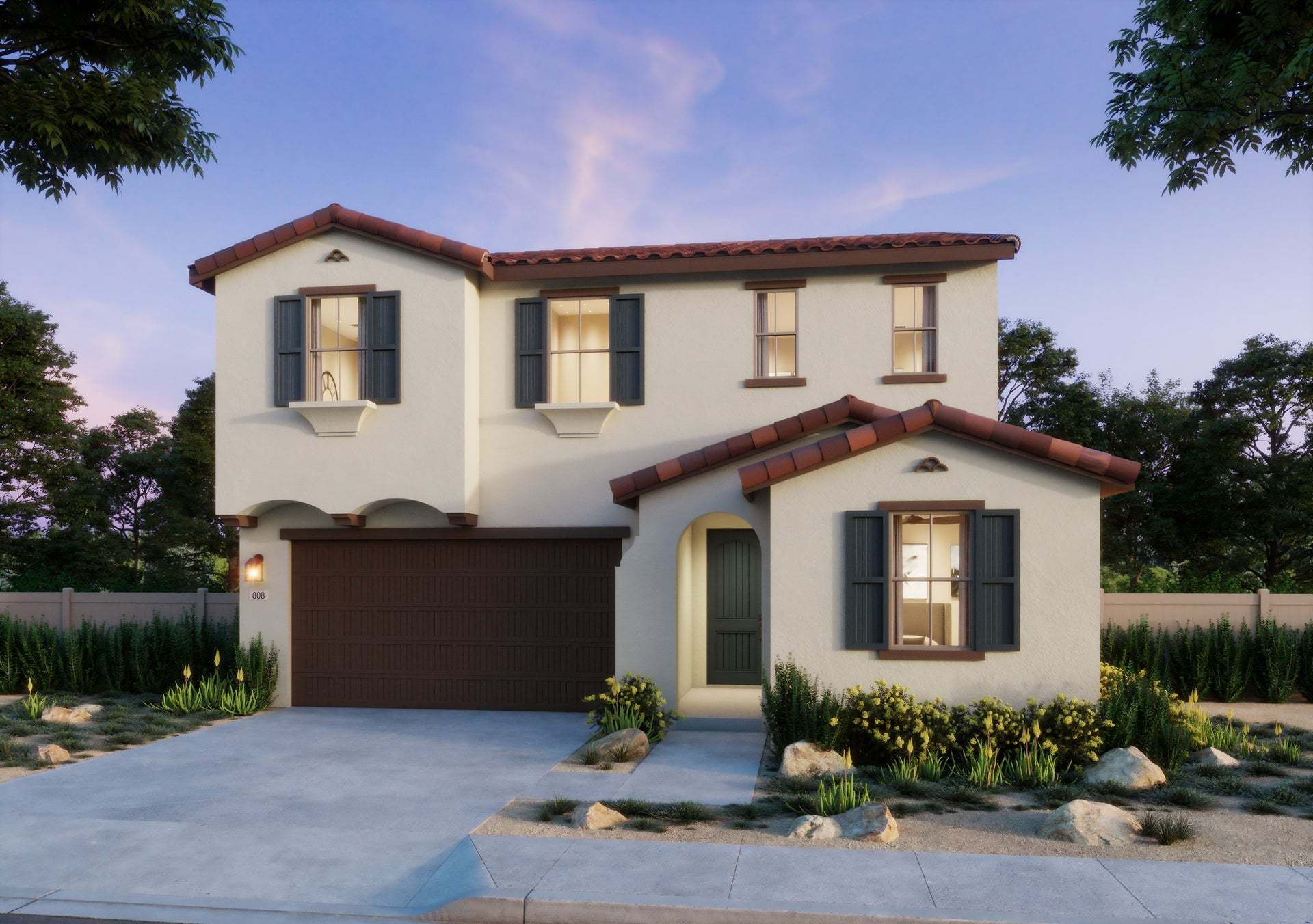 Aria at Elaris | Plan 3 | Spanish | Exterior Rendering