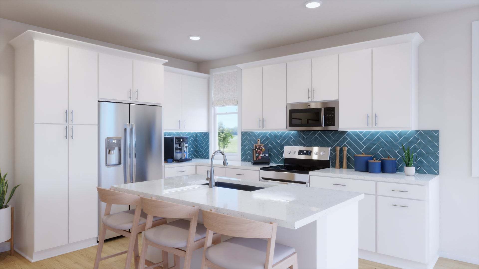 Petal at Florita | Plan 2 | Kitchen | Rendering