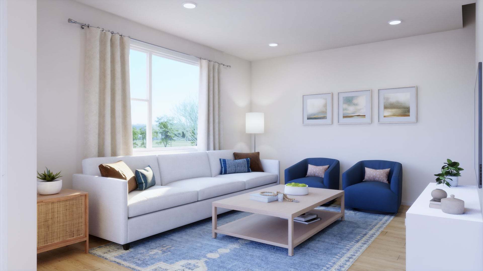 Petal at Florita | Plan 2 | Great Room | Rendering