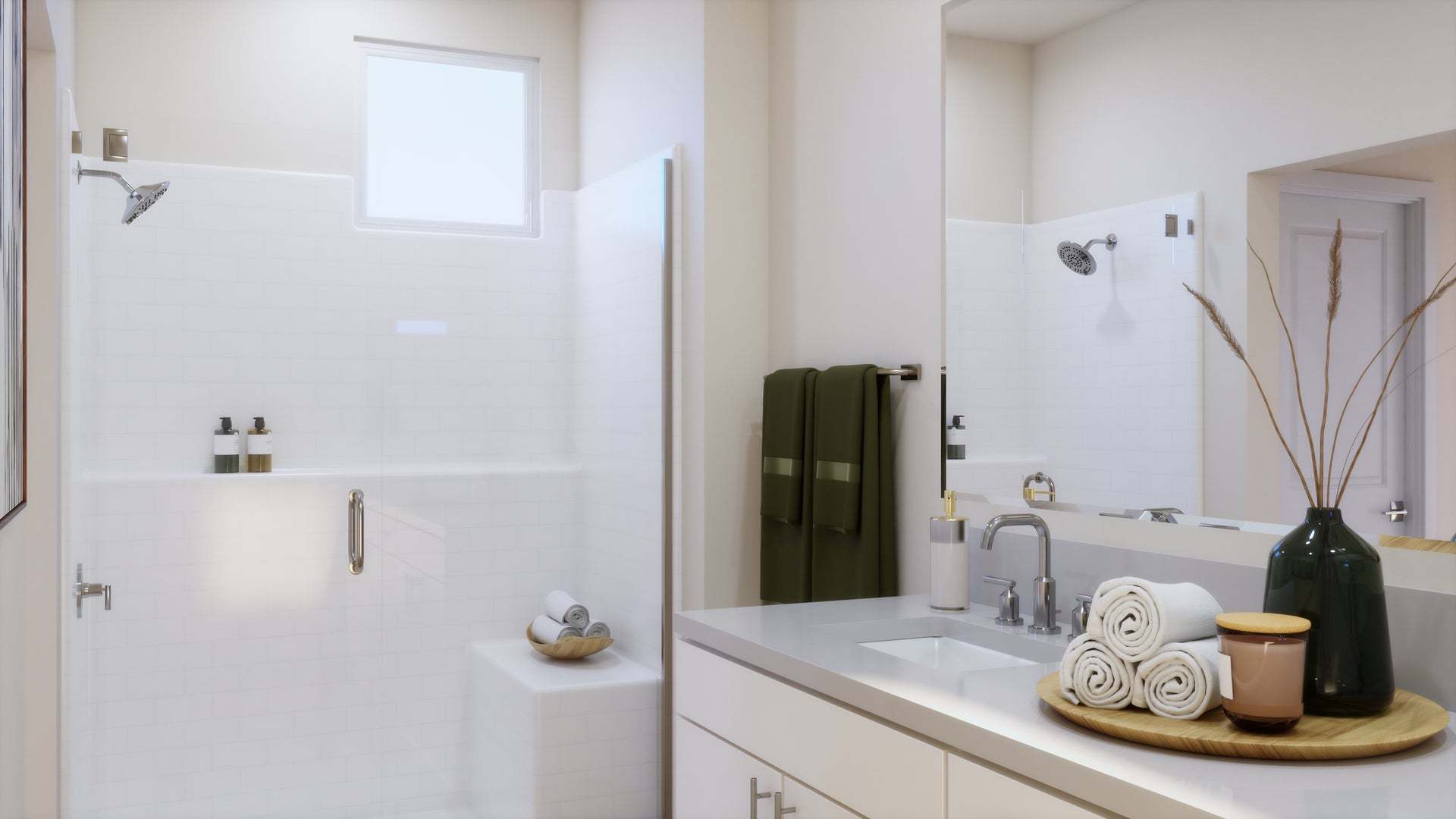 Petal at Florita | Plan 3 | Primary Bedroom | Rendering