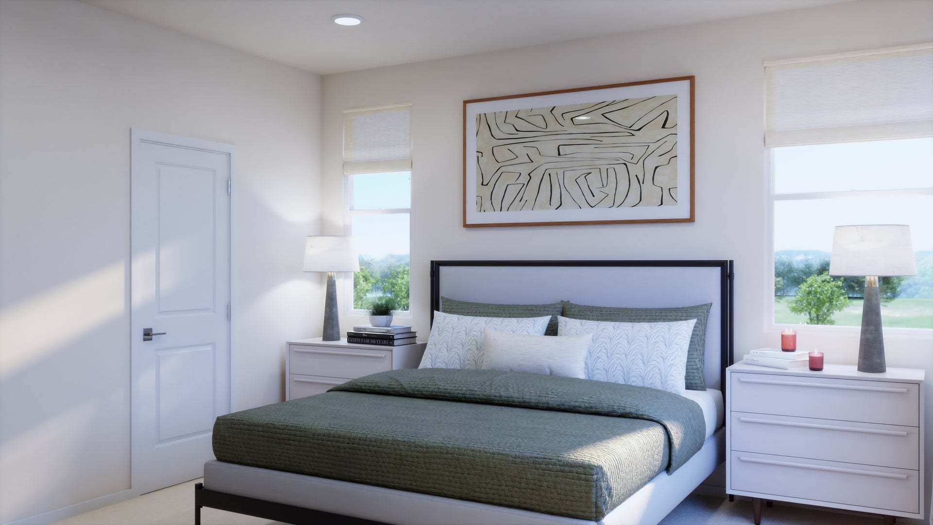 Petal at Florita | Plan 3 | Primary Bedroom | Rendering