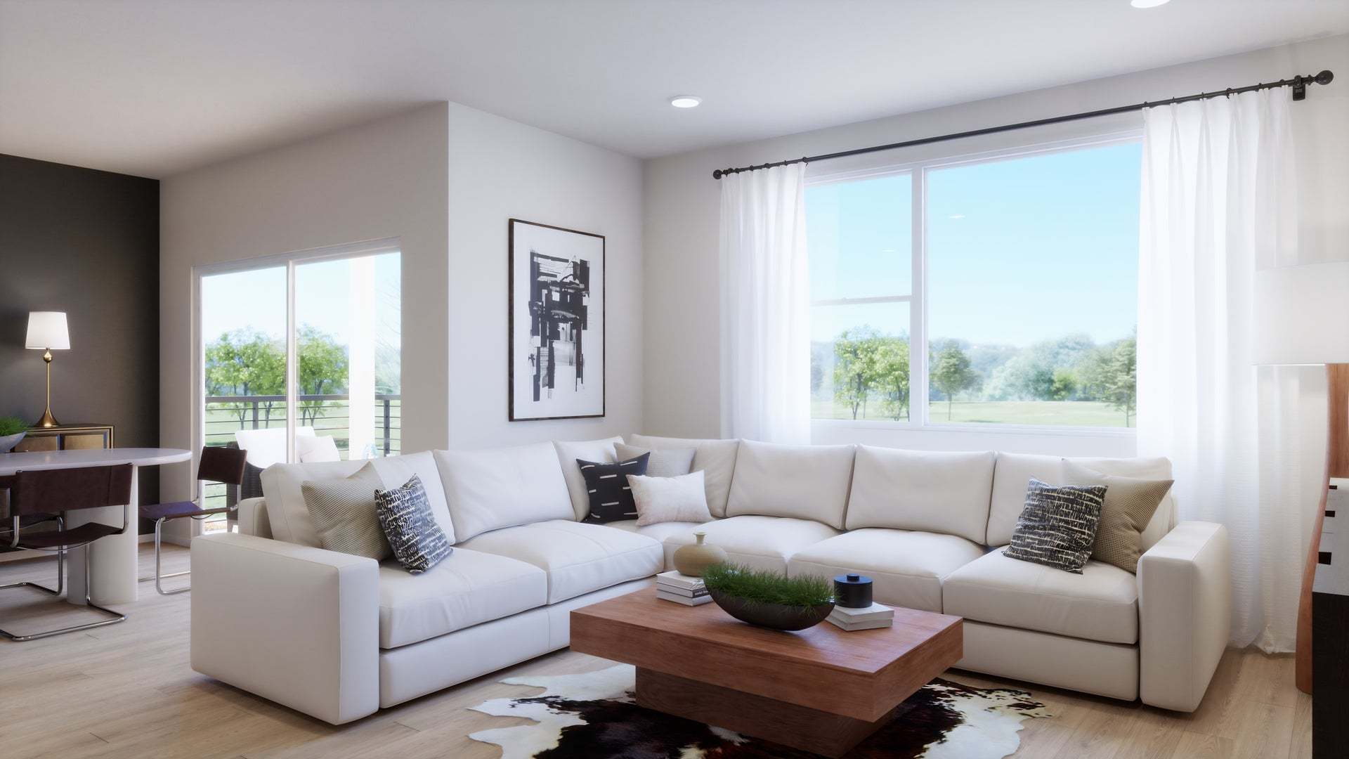 Petal at Florita | Plan 1 | Great Room | Rendering