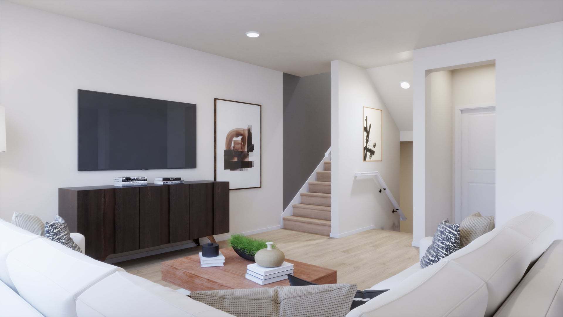 Petal at Florita | Plan 1 | Great Room | Rendering