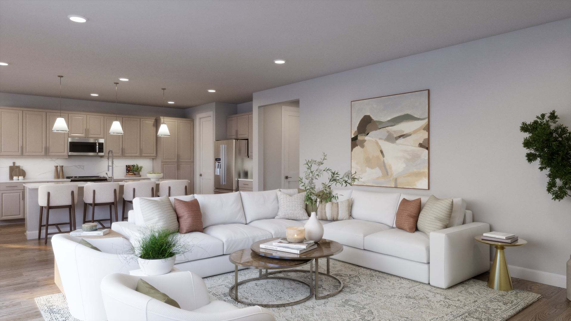 Lyra at Elaris | Plan 3 | Great Room | Interior Rendering