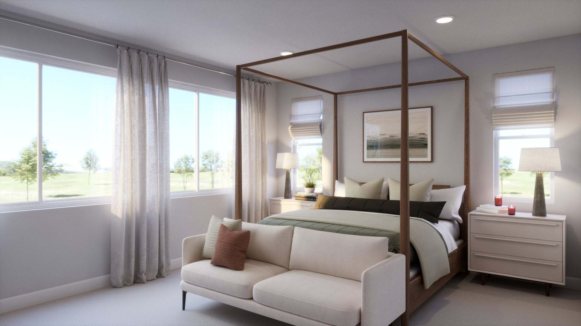 Lyra at Elaris | Plan 3 | Primary Bedroom | Interior Rendering