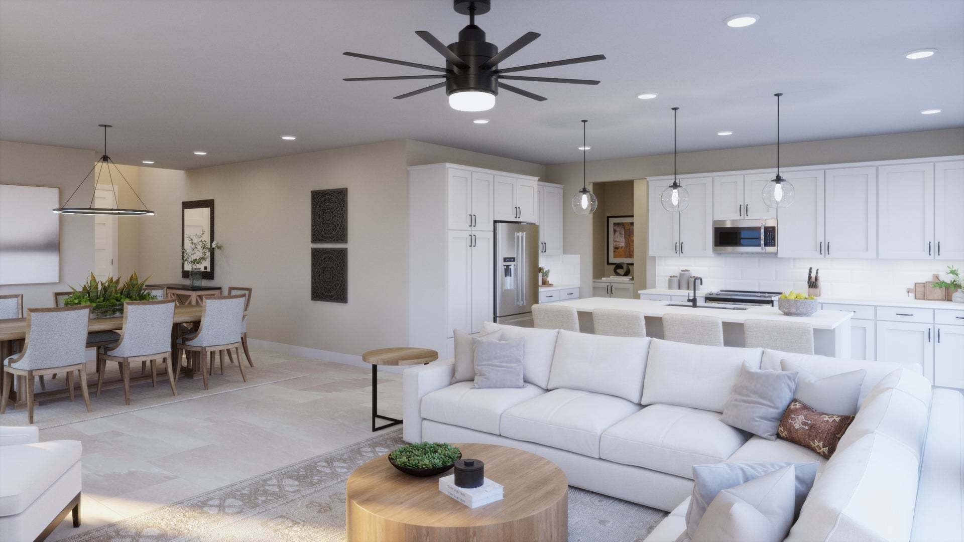 Lyra at Elaris | Plan 1 | Great Room | Interior Rendering