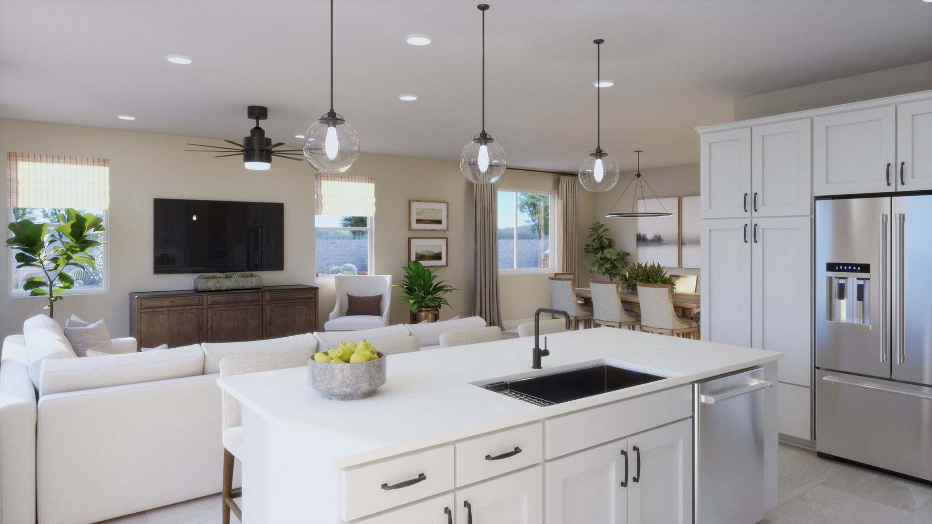 Lyra at Elaris | Plan 1 | Kitchen | Interior Rendering
