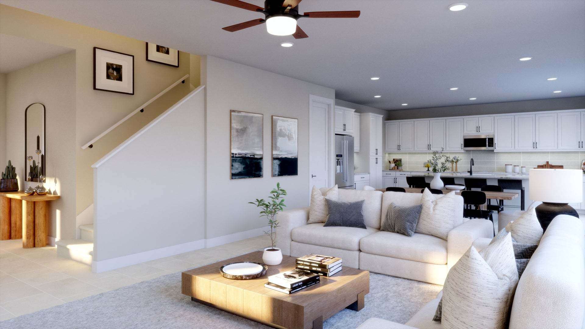 Lyra at Elaris | Plan 2 | Great Room | Interior Rendering