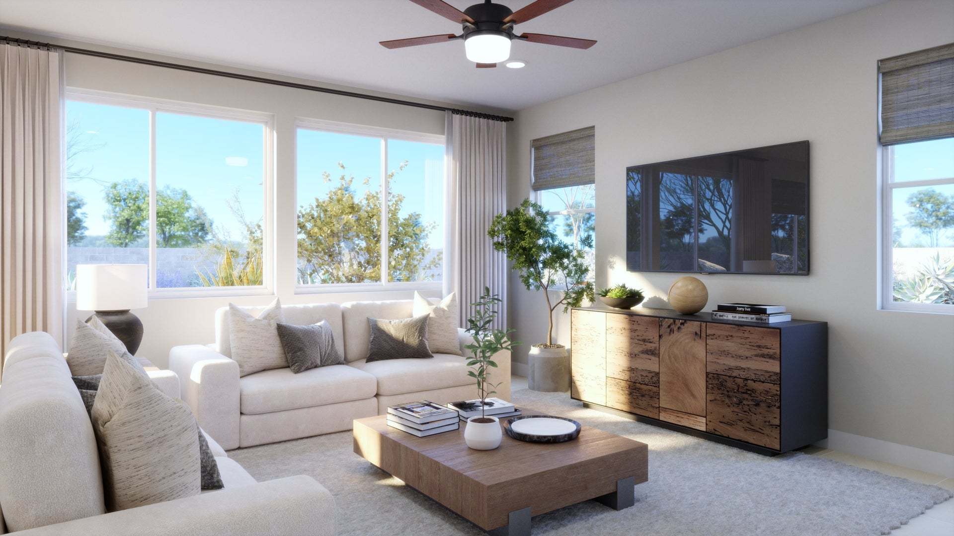Lyra at Elaris | Plan 2 | Great Room | Interior Rendering