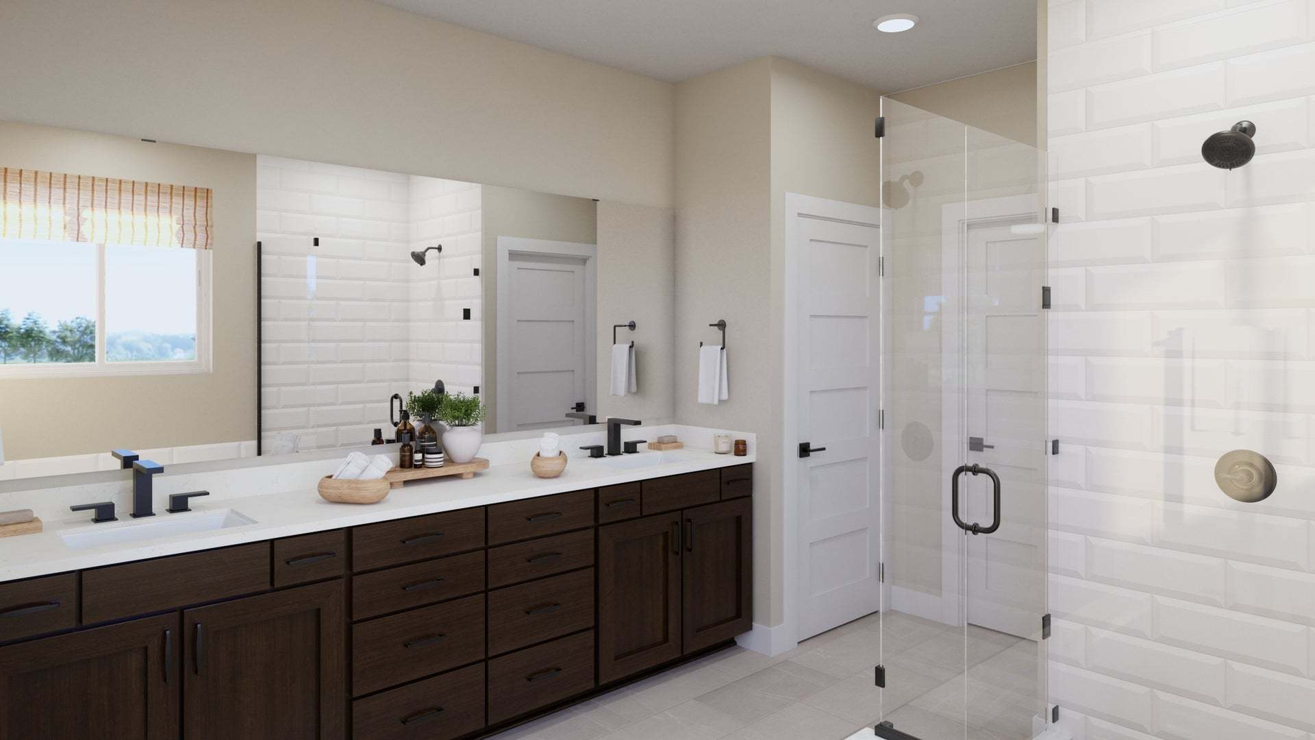 Lyra at Elaris | Plan 1 | Primary Bathroom | Interior Rendering
