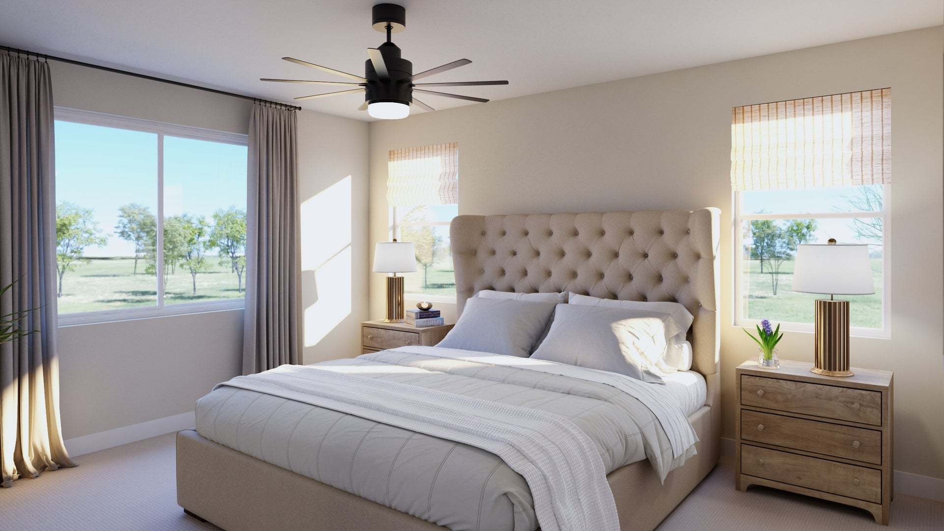 Lyra at Elaris | Plan 1 | Primary Bedroom | Interior Rendering