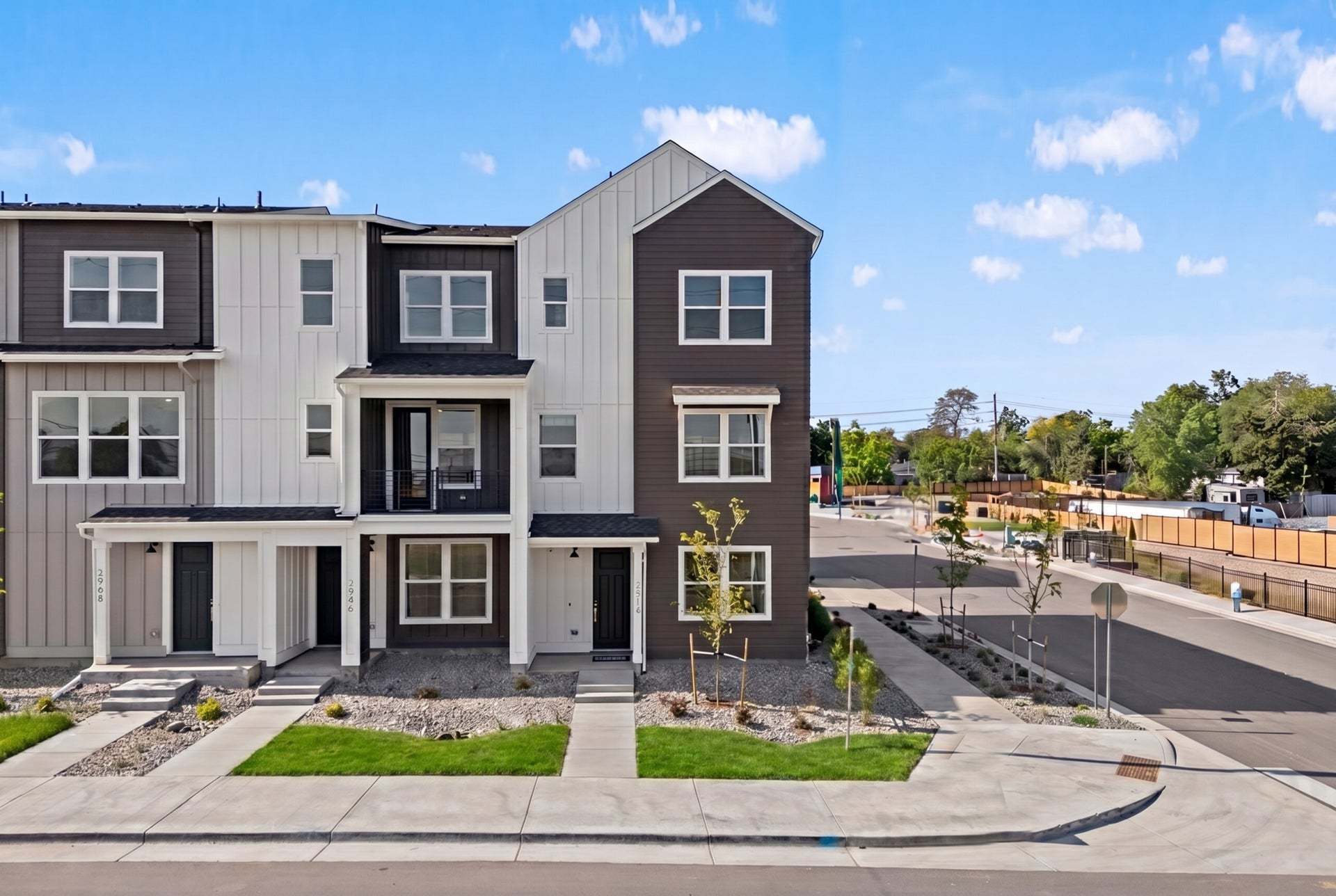 Berkeley Villas by Trumark Homes in Denver, CO | Plan 3 Model | Exterior