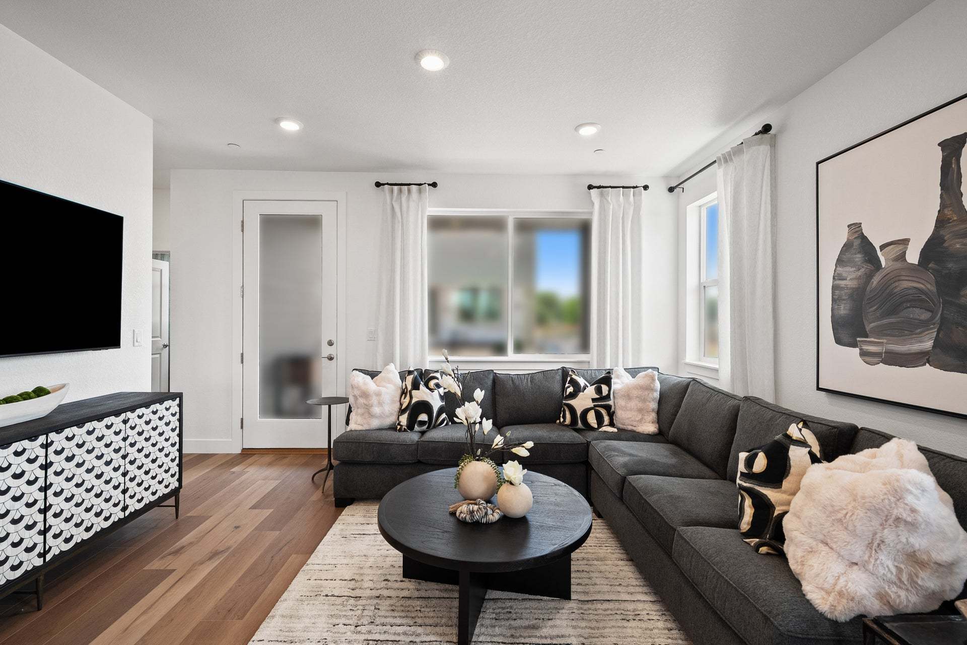 Berkeley Villas by Trumark Homes in Denver, CO | Plan 3 Model | Great Room