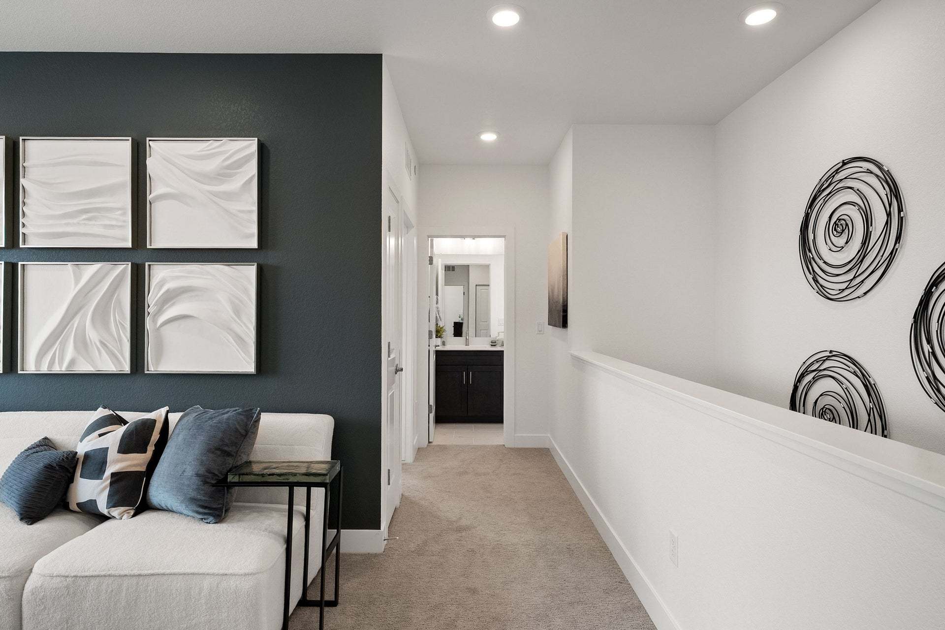 Berkeley Villas by Trumark Homes in Denver, CO | Plan 3 Model | Upper Hall