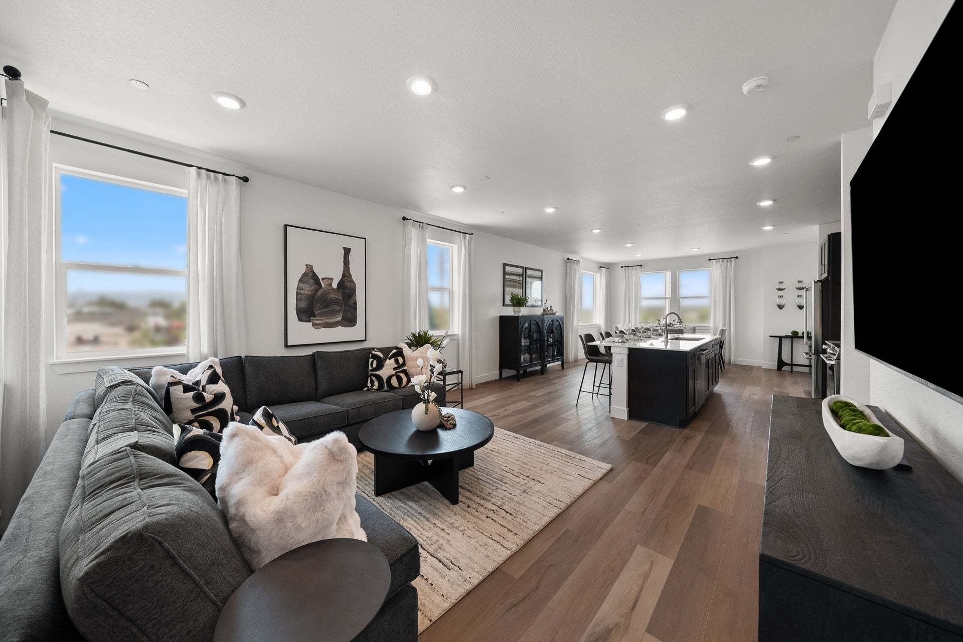Berkeley Villas by Trumark Homes in Denver, CO | Plan 3 Model | Great Room