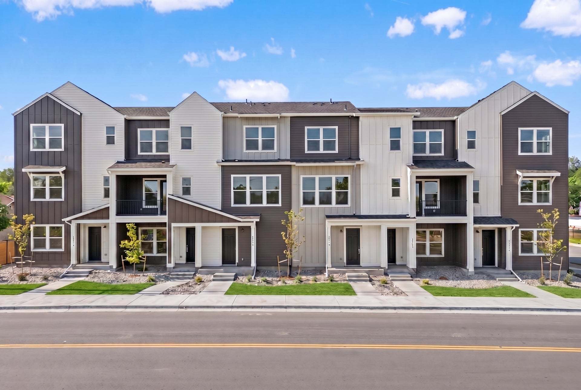 Berkeley Villas by Trumark Homes in Denver, CO | Farmhouse Exterior