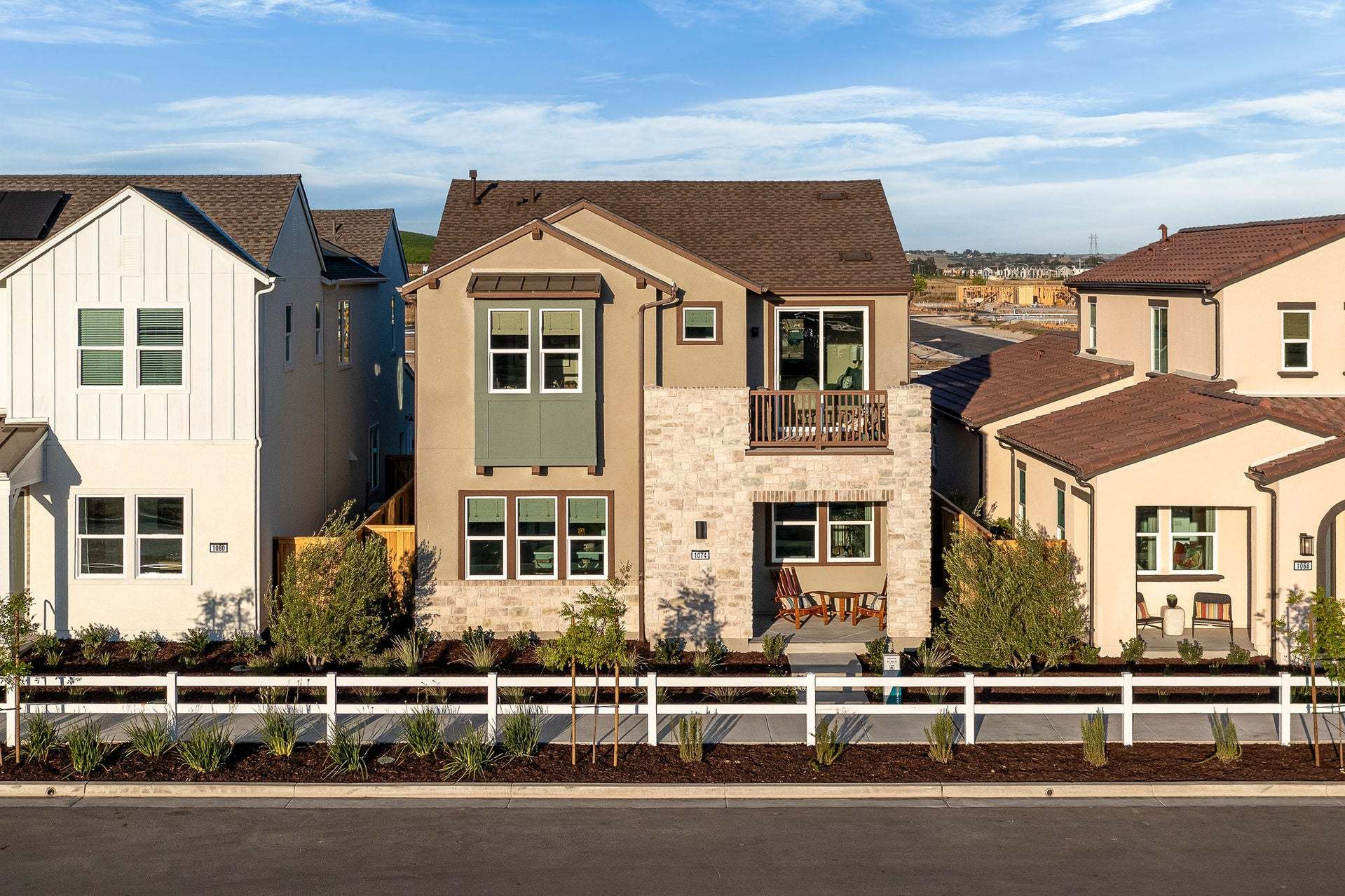 Morada | Plan 3 Model Exterior| Streetscene |  Paso Robles, CA