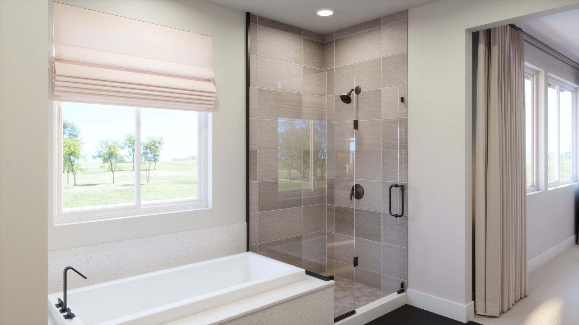 Aria at Elaris | Plan 1 | Primary Bathroom | Interior Rendering