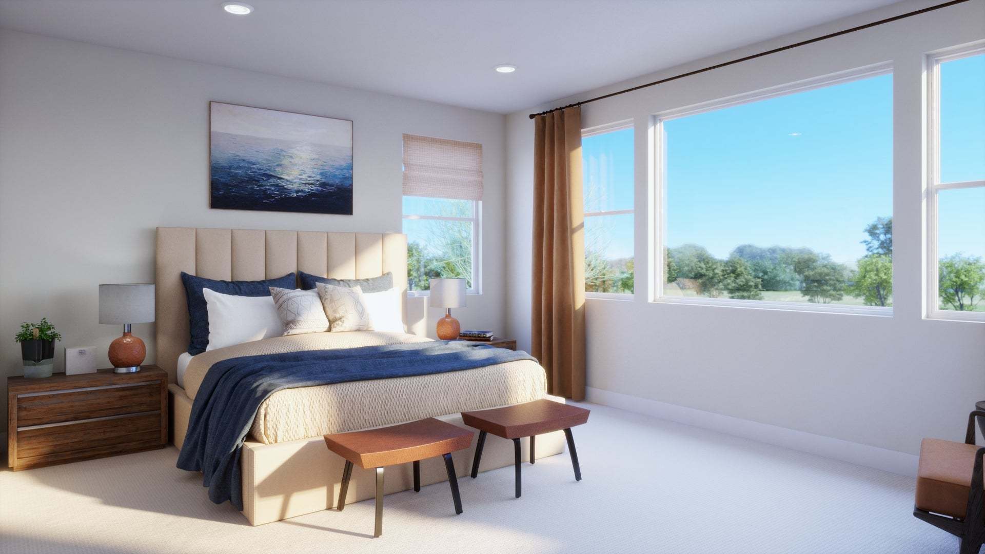 Aria at Elaris | Plan 2 | Primary Bedroom | Interior Rendering