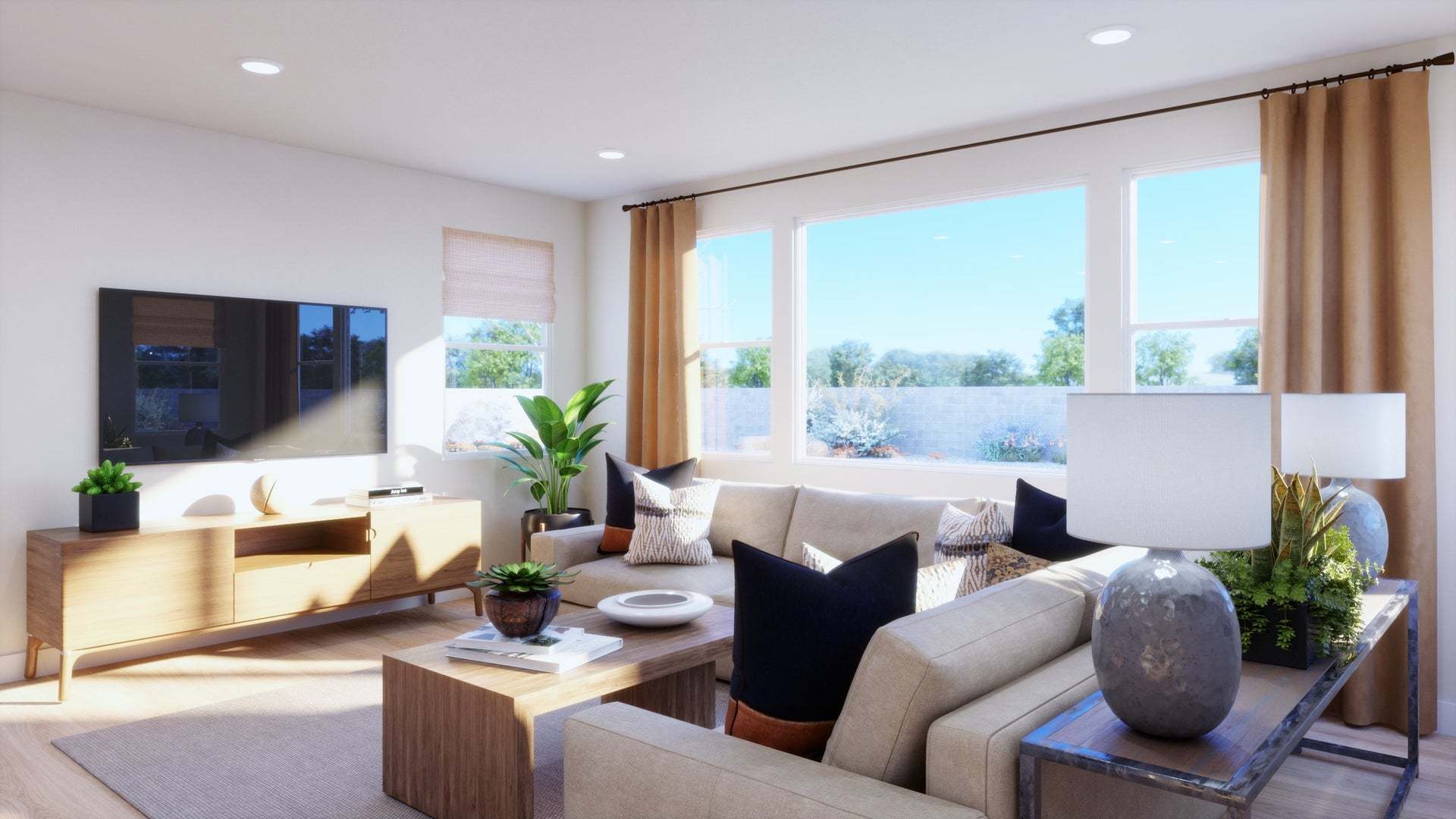 Aria at Elaris | Plan 2 | Great Room | Interior Rendering