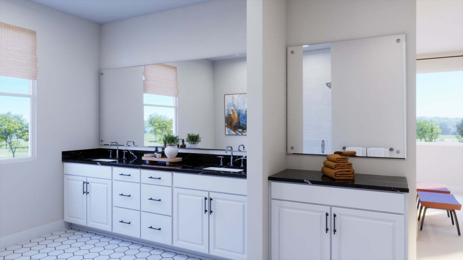 Aria at Elaris | Plan 2 | Primary Bathroom | Interior Rendering