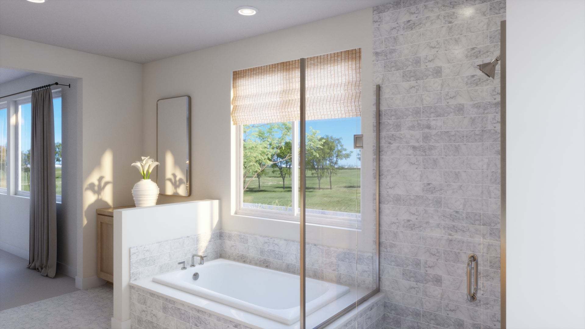 Aria at Elaris | Plan 3 | Primary Bathroom | Interior Rendering