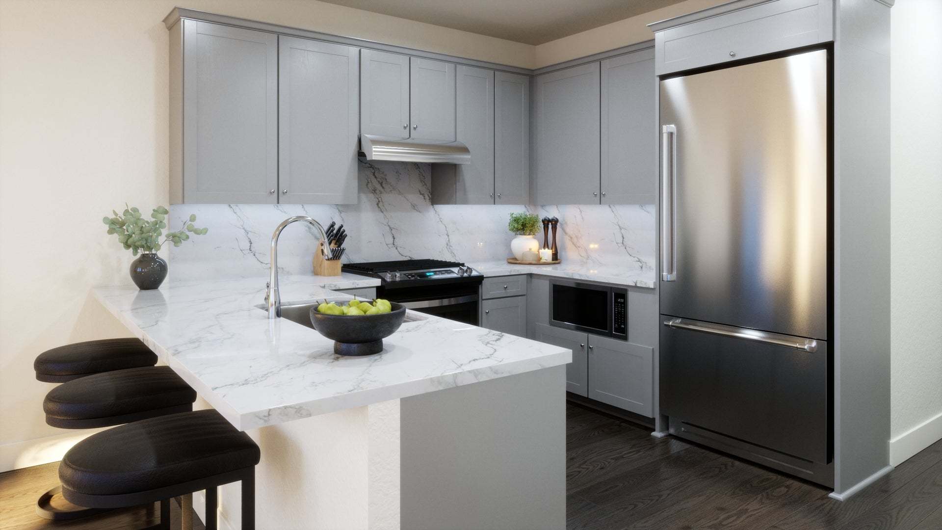 The Orchard in Danville by Trumark Homes I Residence 2 Rendering I Kitchen