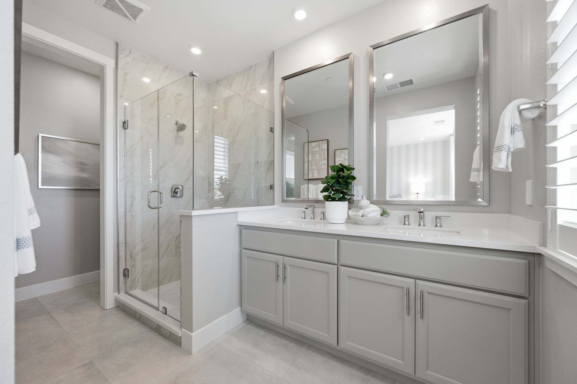 The Orchard in Danville by Trumark Homes I Residence 1 Model I Primary Bathroom