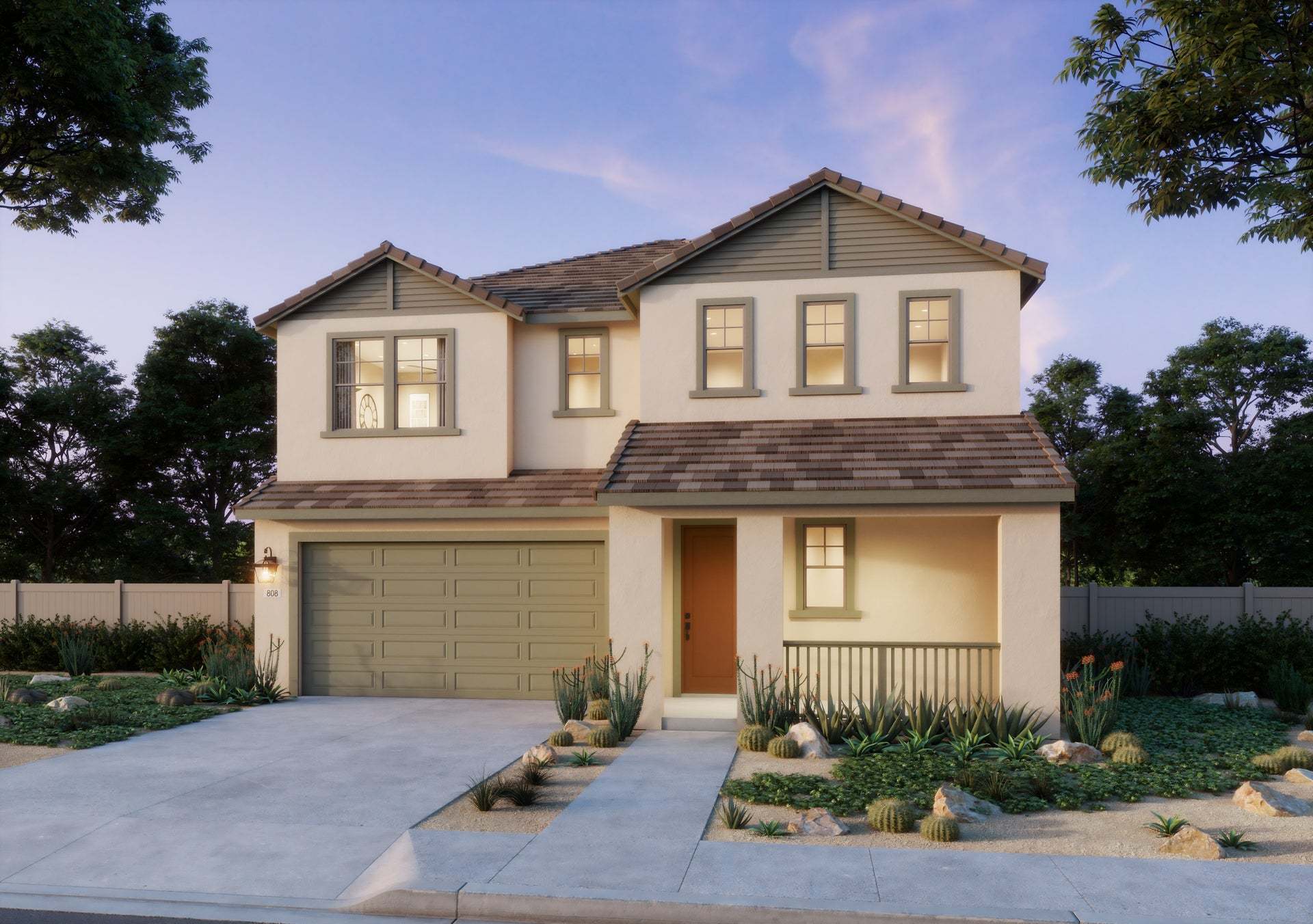 Lyra at Elaris | Plan 1 | French | Exterior Rendering