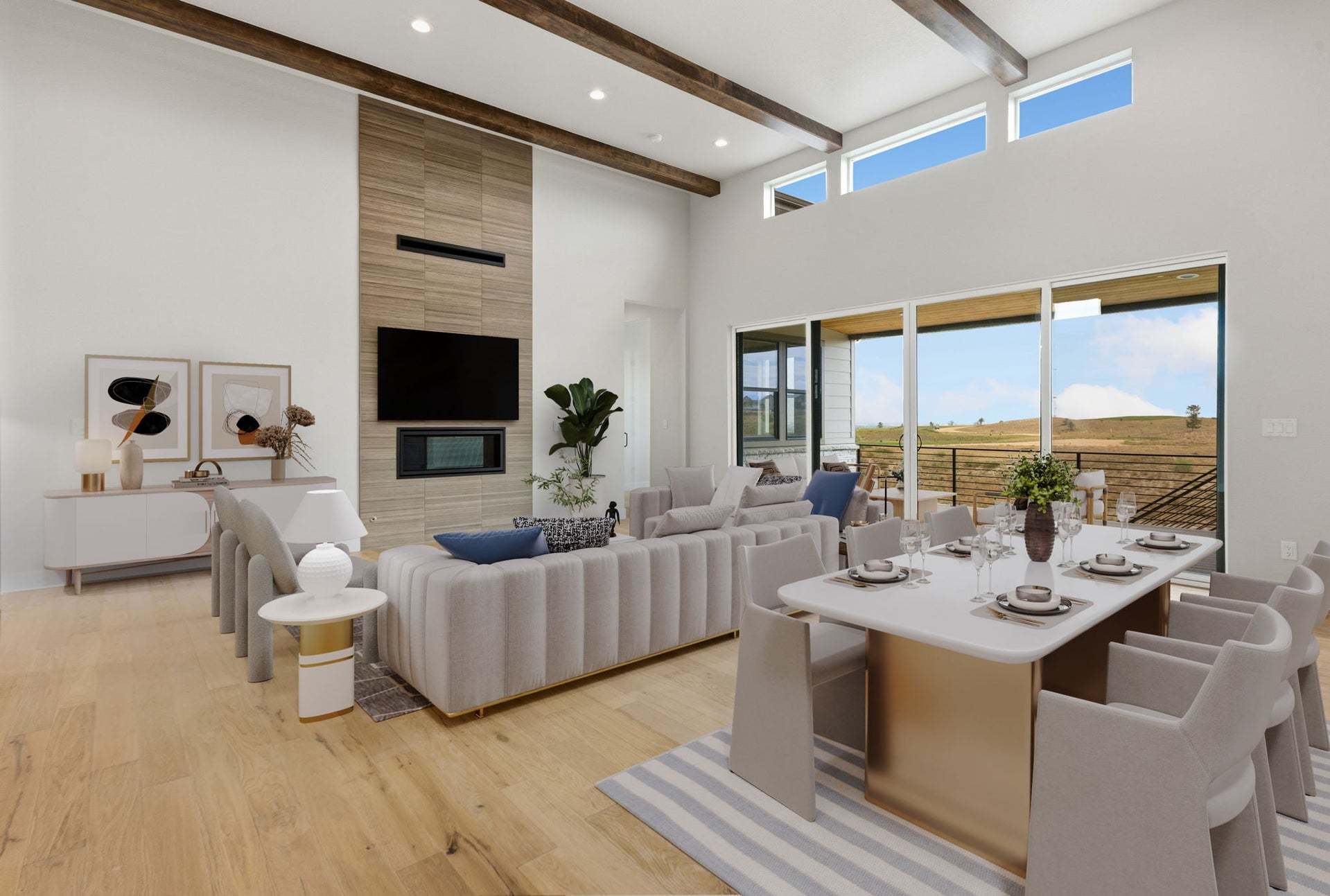 1613 Flourish Ct | The Fairways | Great Room  Virtually Staged