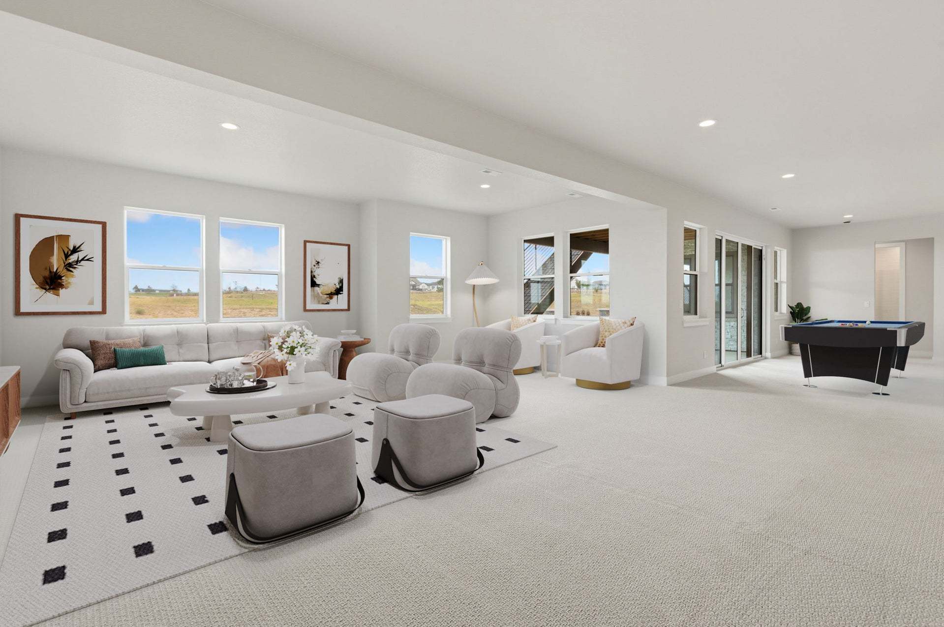 1613 Flourish Ct | The Fairways @ RainDance | Finished Basement Virtually Staged