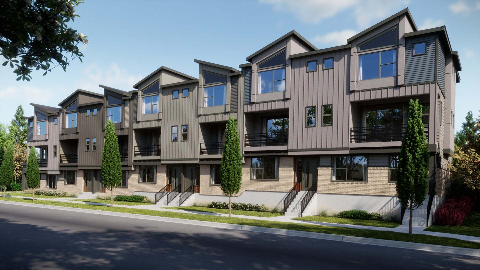 Plan A End Unit - Hillcrest Creek: Arvada, Colorado - Trumark Homes