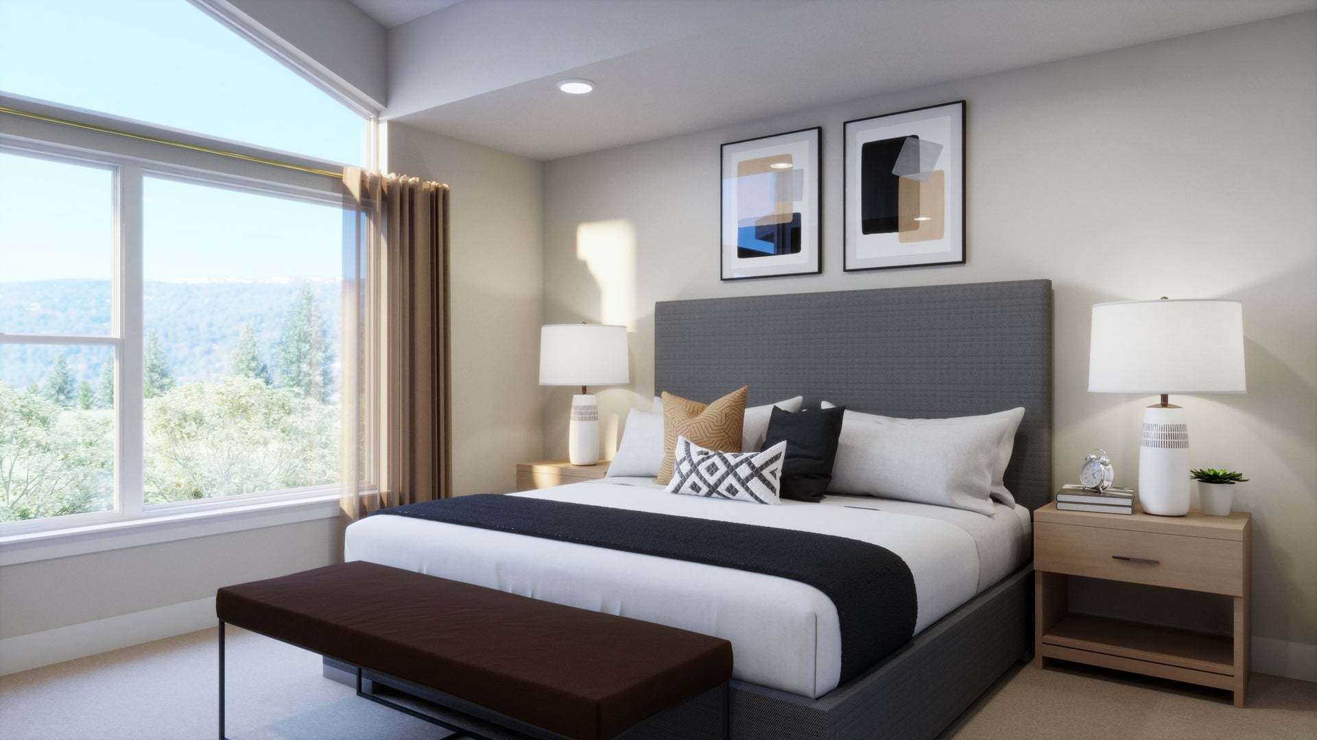 Hillcrest Creek | Plan A | Virtual Interior | Primary Bedroom
