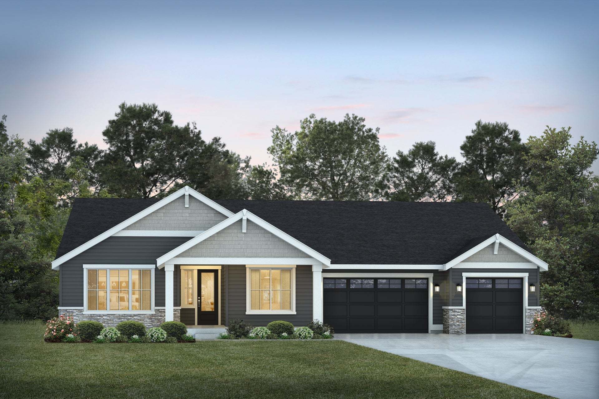 Glacier Pointe | Plan 3006 C | 3-Car Garage