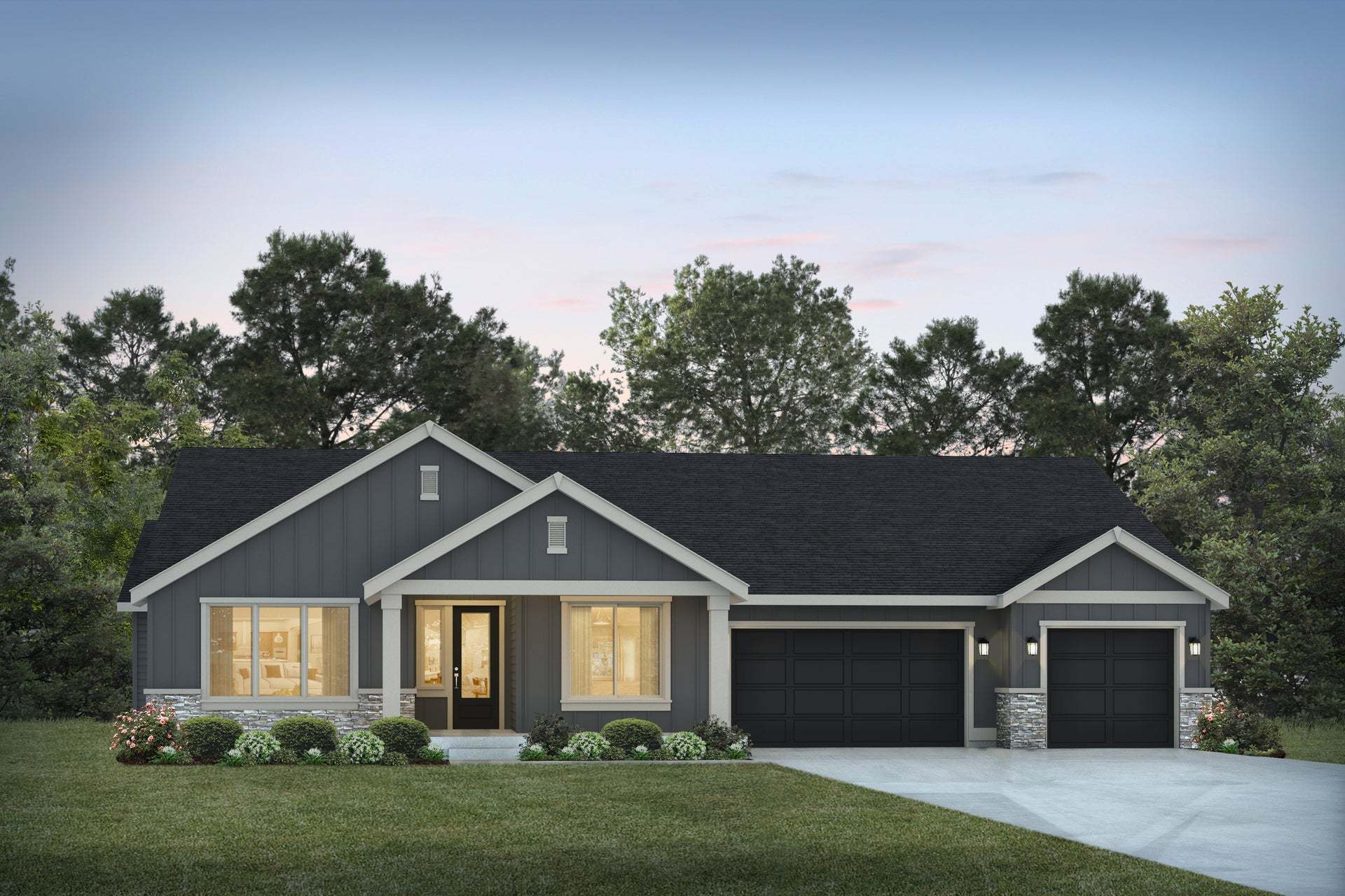 Glacier Pointe | Plan 4421 A | 3-Car Garage