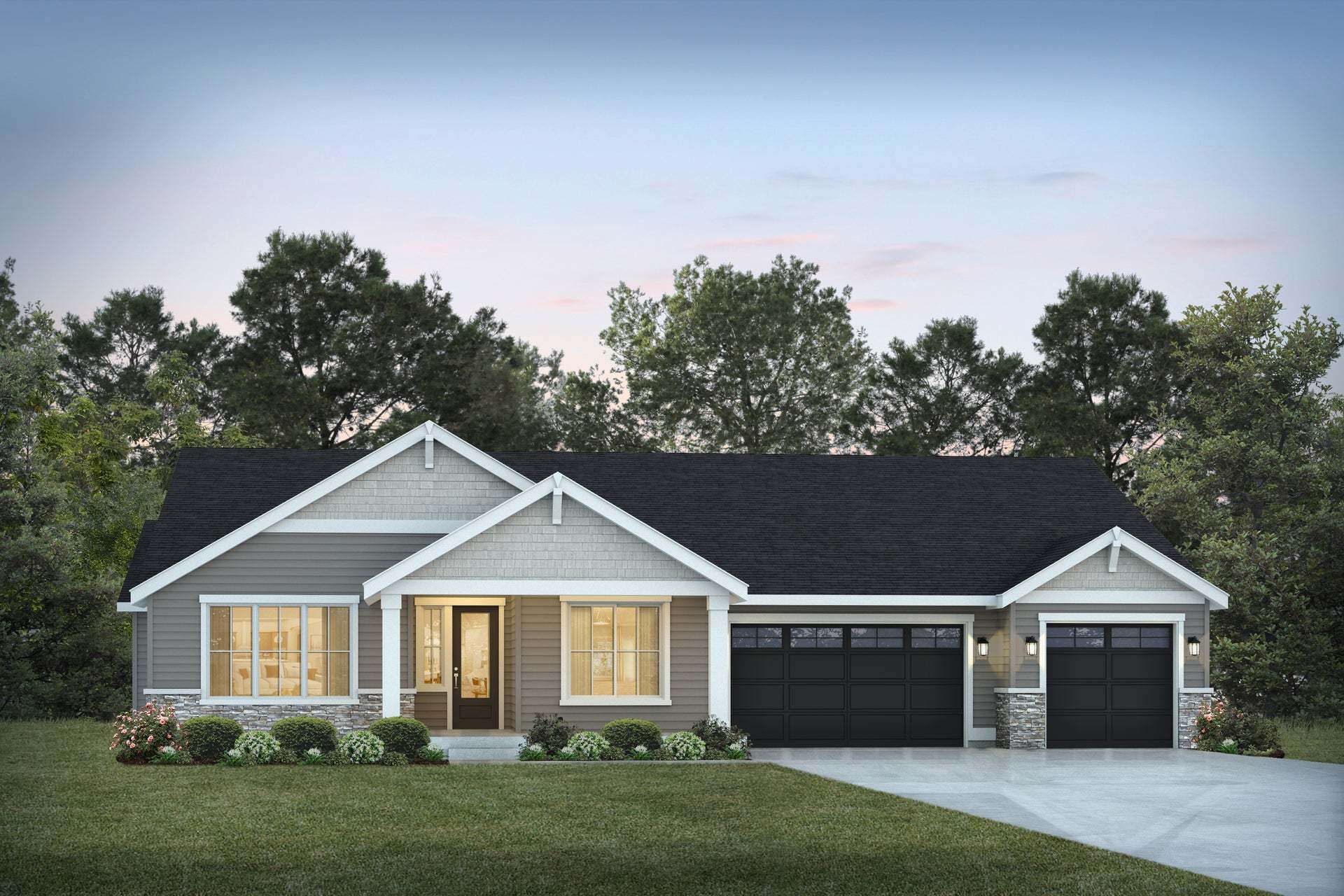 Glacier Pointe | Plan 4421 C | 3-Car Garage