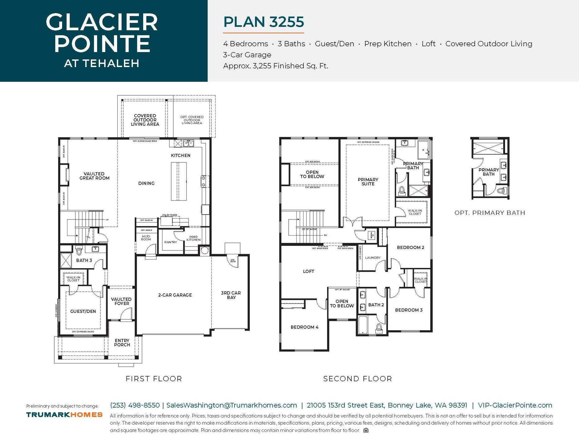 Glacier Pointe | Plan 3255 | Floor Plan
