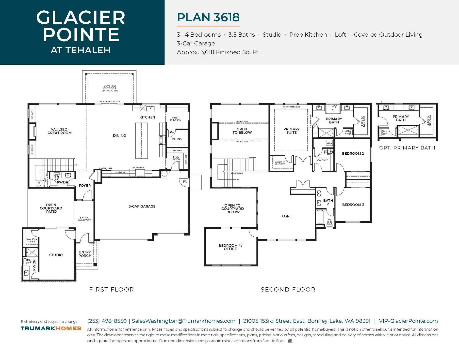 Glacier Pointe | Plan 3618 | Floor Plan