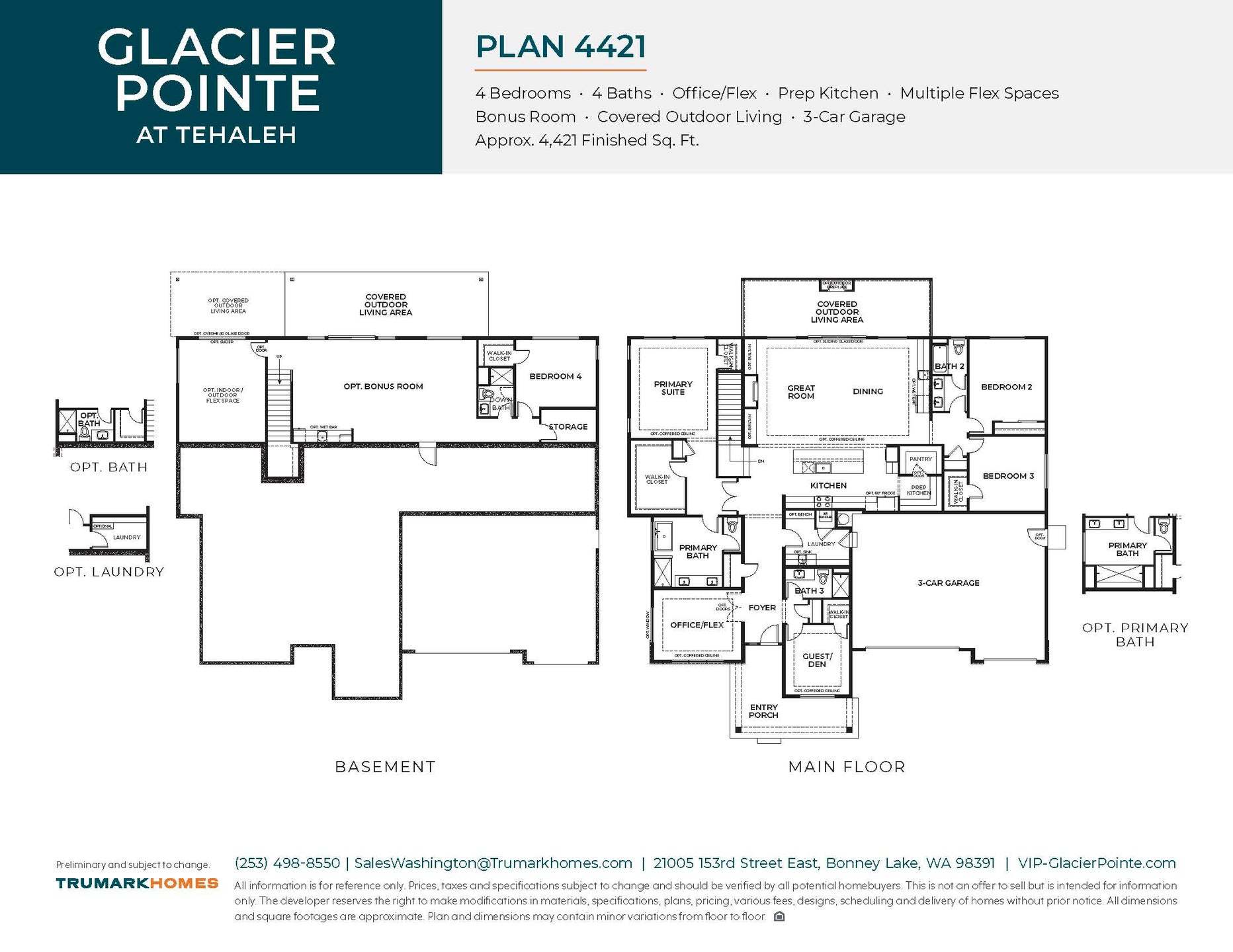 Glacier Pointe | Plan 4421 | Floor Plan