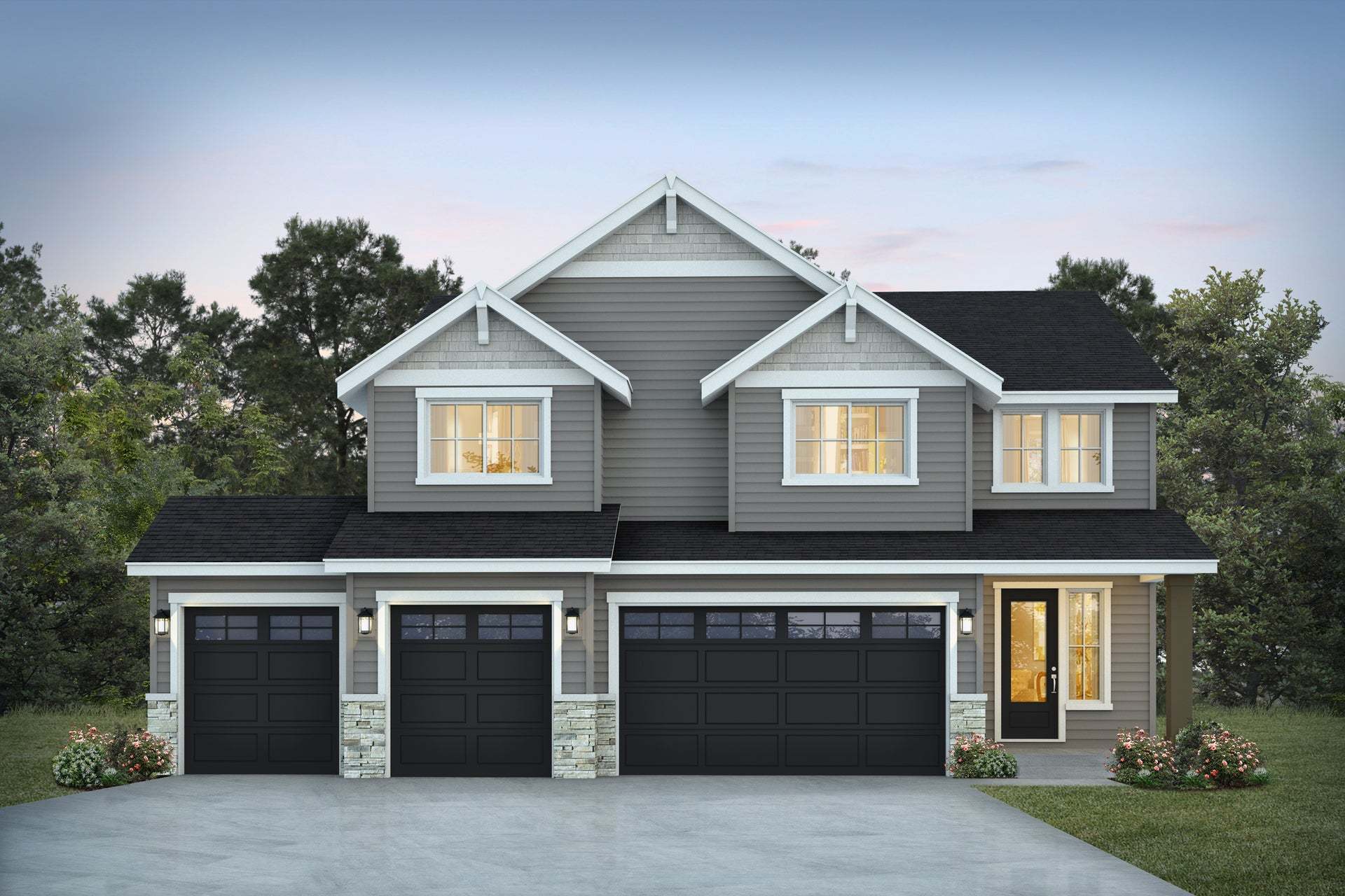 Liberty Park I Plan 2872 C | 4-Car Garage