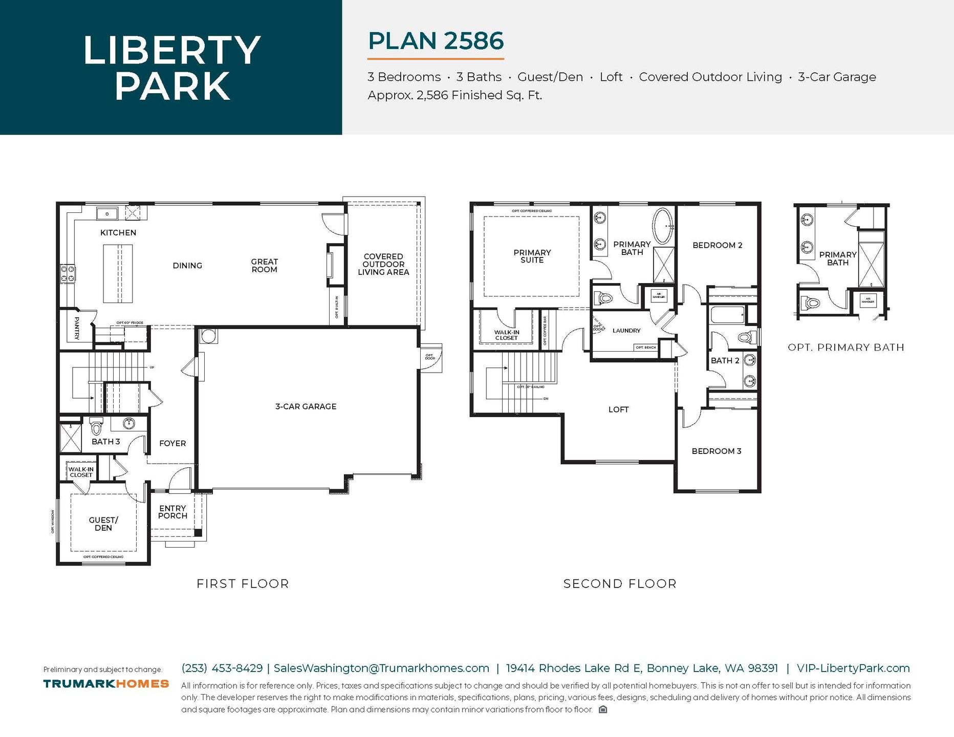 Liberty Park | Plan 2586 | Floor Plan