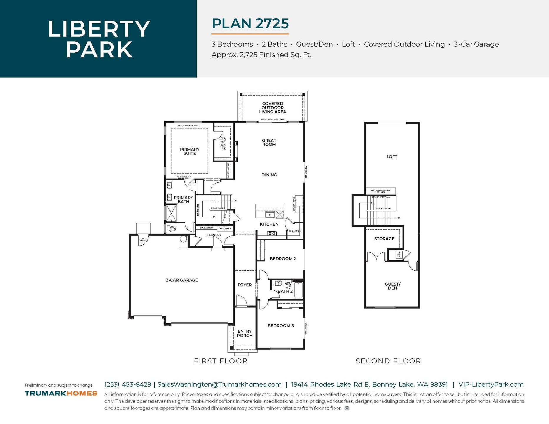 Liberty Park I Plan 2725 | Floor Plan