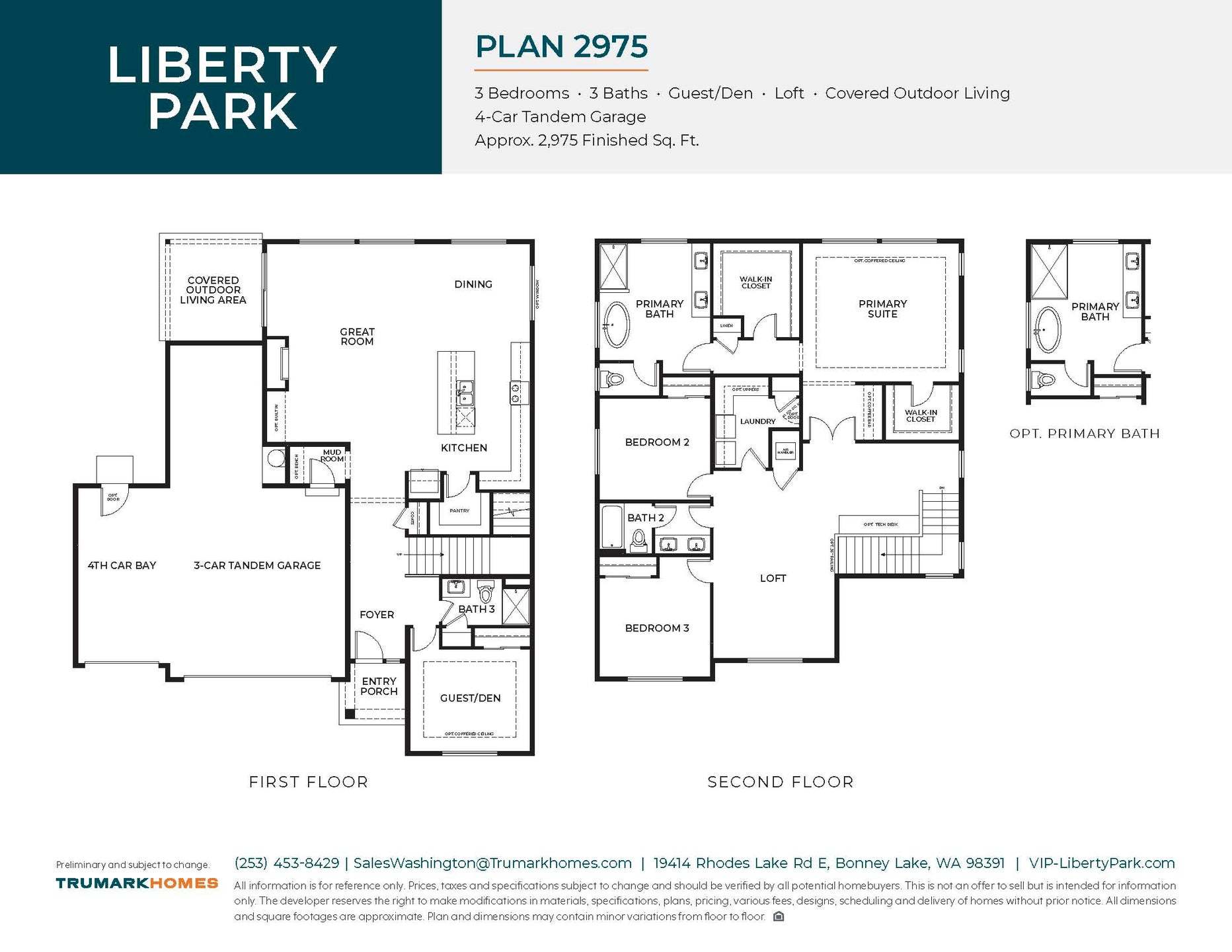 Liberty Park | Plan 2975 | Floor Plan