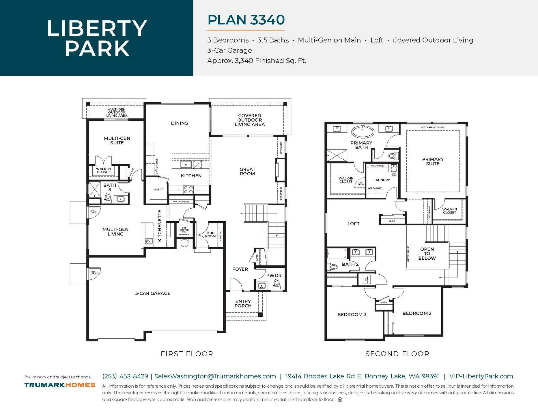 Liberty Park | Plan 3340 | Floor Plan