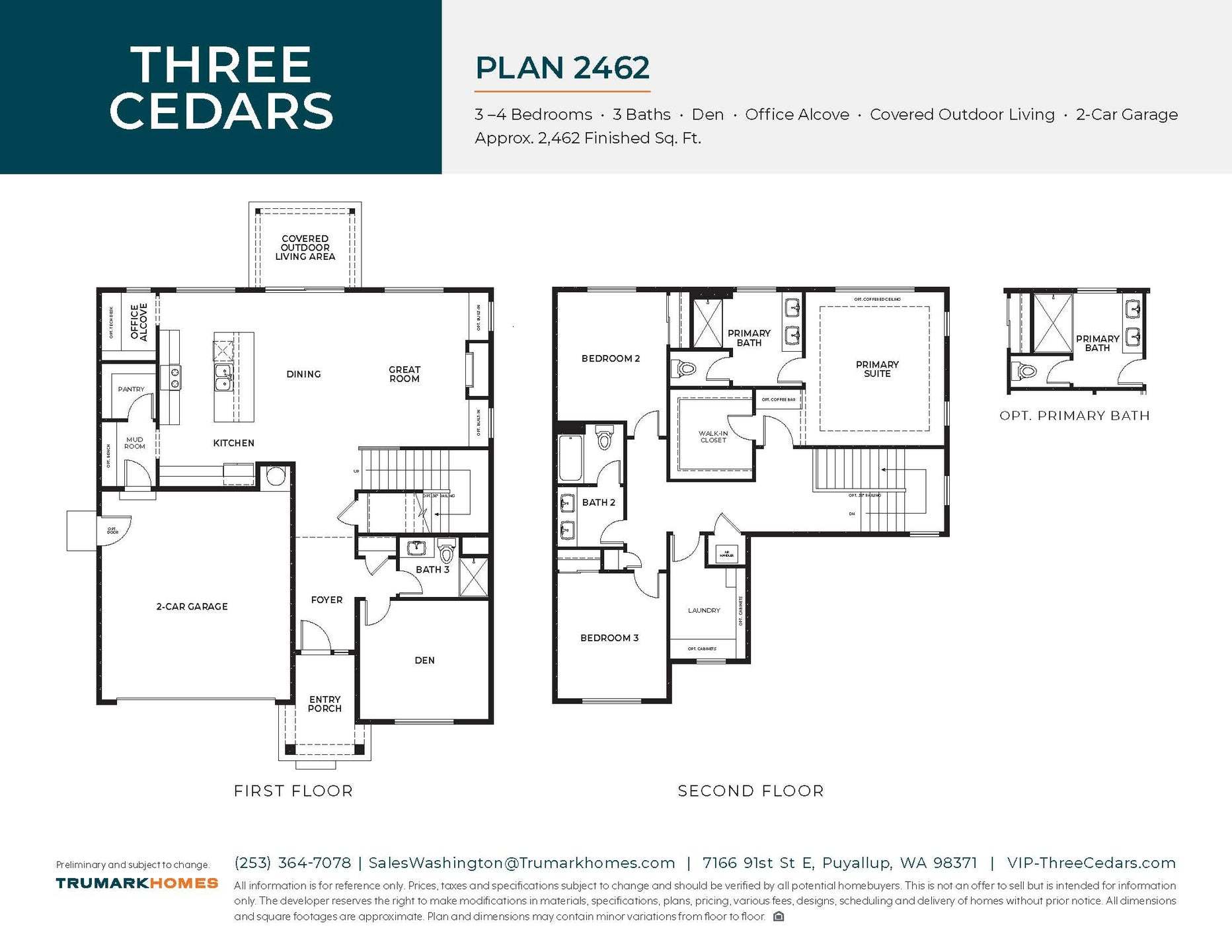 Three Cedars | Plan 2462 | Floor Plan