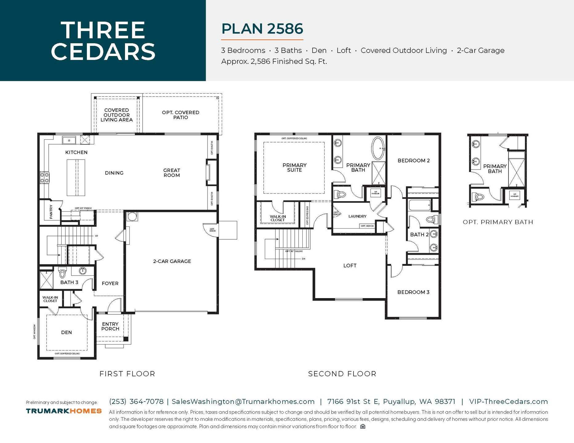 Three Cedars | Plan 2586 | Floor Plan