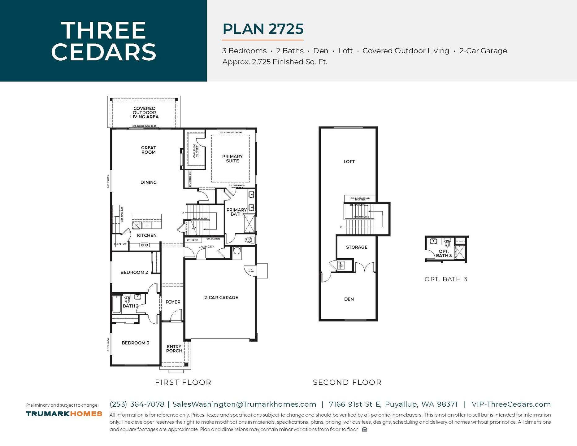 Three Cedars | Plan 2725 | Floor Plan