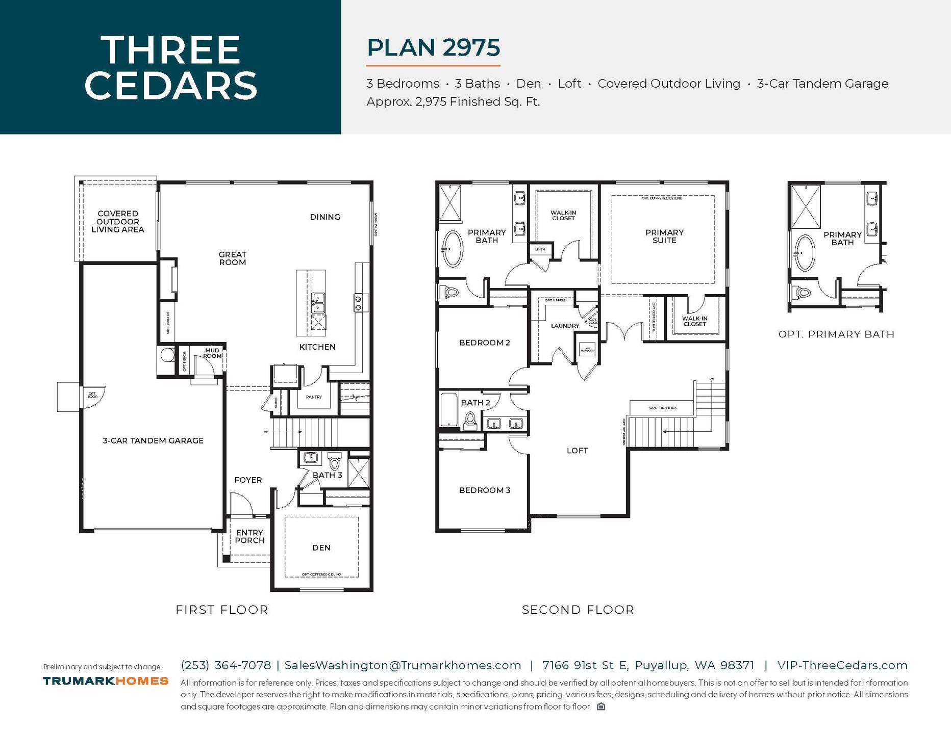 Three Cedars | Plan 2975 | Floor Plans
